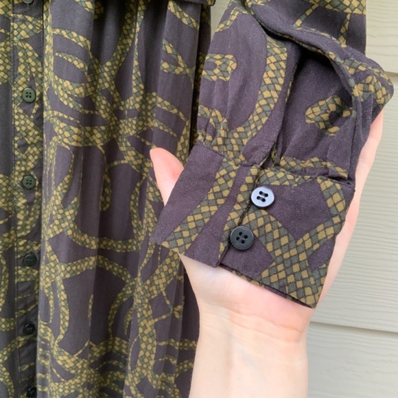 RICHARD ALLAN x H&M Brown Snake Dress Long Sleeve - Picture 5 of 10